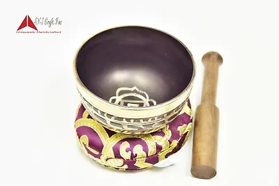 3.4 Inch Chakra Tibetan Meditation Yoga Singing Bowl Traditional Design Buddhist • $39.99