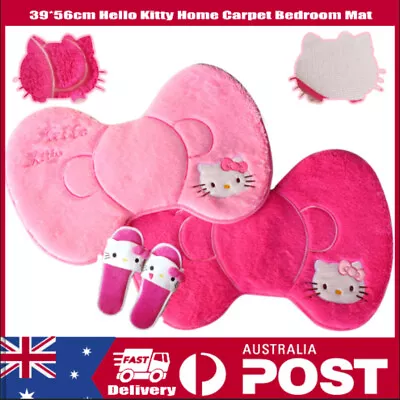 39*56cm Hello Kitty Home Carpet Soft Rugs Bedroom Mat Fuzzy Blanket Gifts • $21.99