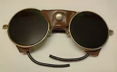 Vintage  Welding Safety Glasses / Retro Steampunk Mad Max  Goggles *** • $18