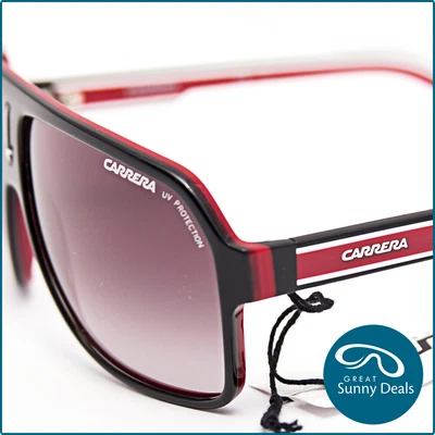 $108.95 • Buy NEW Carrera 27 Gloss Black Red Grey Gradient(XAV90) Sunglasses