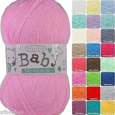 King Cole Big Value Baby DK 100g Acrylic Knitting Yarn. • £2.09