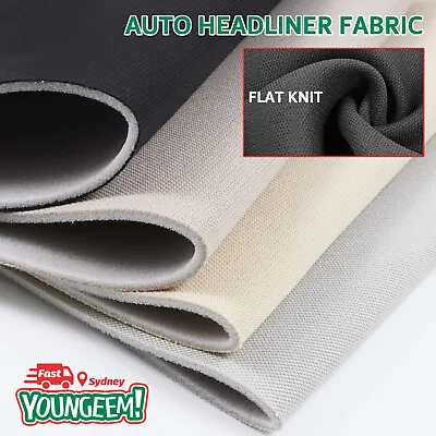 Pro Headliner Fabric Flat Knit Foam Roof Lining Sagging Ceiling Replace Material • $5.57