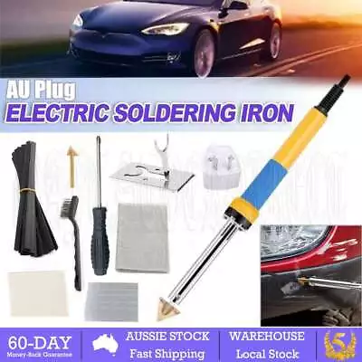 Car Bumper Repair Kit Plastic Welding Soldering Iron Dashboard Repair Welder AU • $20.95