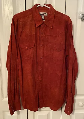 Brand: “Rare Vintage” Men L Cotton Embroid’d Snap Western Shirt Skull/Crossbones • $29.99