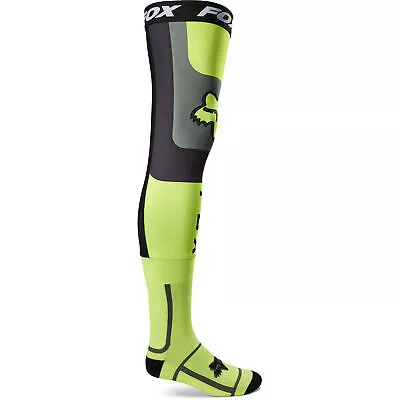 Fox Racing Fluorescent Yellow Flexair Knee Brace Motocross Socks Offroad MotoX • $39.99