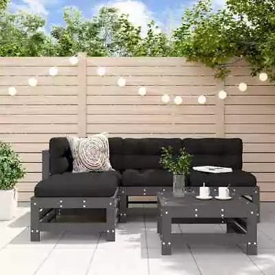 Gecheer 5 Piece Wooden Garden Sofas Set Pallet Furnitures Set Patio Corner Q1D1 • £400.35