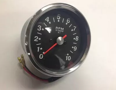 Triumph Tachometer Black Face Tach 650 750 70-79 T140 Tr7 T120r Tr6r Tr6c • $74.95