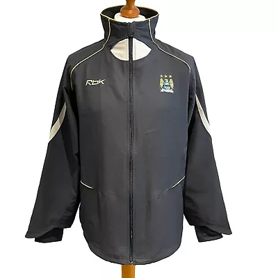 MANCHESTER CITY 2006/07 Reebok Jacket Coat (M) Football Soccer Training 2000s • £34.99