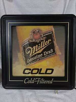 Vintage 1991 Miller Genuine Draft Motion Lighted Beer Sign AWESOME • $179.95