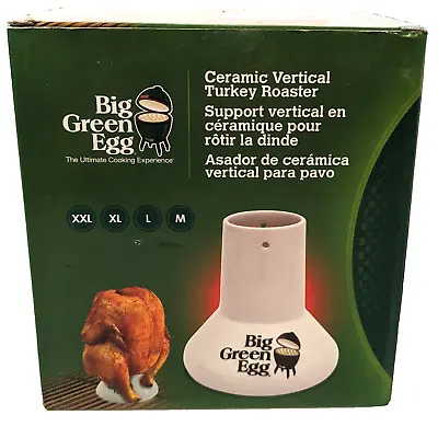 Big Green Egg Ceramic Vertical Turkey Roaster Poultry Tool New In Box 119773 • $26.87