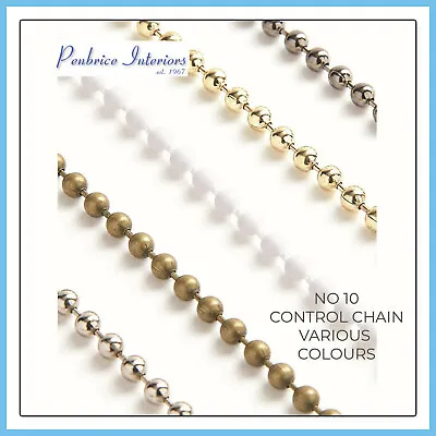 £2.79 • Buy Roller Blind Chain Continuous Loop & Cut Length Roman Nickel Brass White Silver