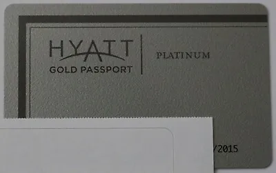 Hyatt Platinum Rewards Hotel Membership Plastic Loyalty Card Expired • £5.69