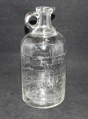 White House Vinegar Medium Jug Bottle Patent March 6 1909 Spout 8 3/8  • $16