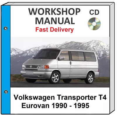 $14.99 • Buy Volkswagen Transporter T4 Eurovan 1990 - 1995 Service Repair Workshop Manual Cd