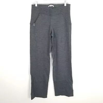 Ibex Izzi Merino Wool Wide Leg Pant Size Medium Gray Zipper Pocket Made In USA • $89.85