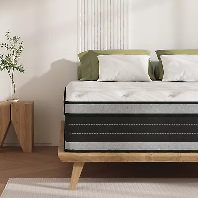 12  14 Inch Gel Memory Foam Hybrid Spring Queen Mattress In A Box Full King Size • $212.99