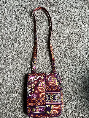 Vera Bradley Safari Sunset Patchwork Hipster Crossbody Bag Purse • $11.99