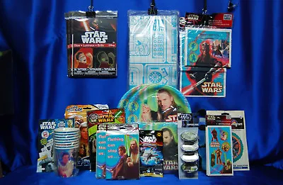$49.99 • Buy  Episode 1 Party Set # 23  Star Wars Cups Plates Napkins Tablecover Invites +++