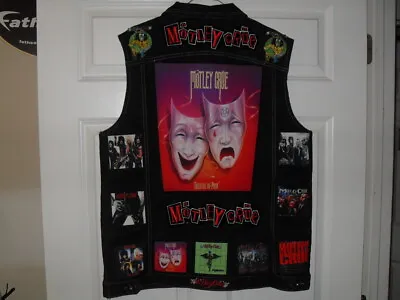 MOTLEY CRUE Tribute Vest--XL--Black  ******* New Listing 18 May 2020 ******** • $175