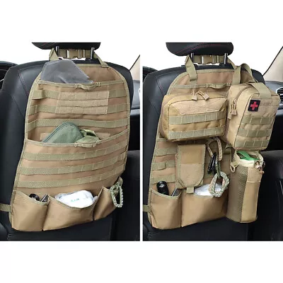 Car Seat Back Organizer Tactical MOLLE Cover Vehicle Truck Panel Storage Bag • $21.87