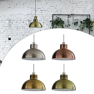 Vintage Ceiling Light Shade Easy Fit Pendant Metal Lampshade Kitchen Living Room • £19.67