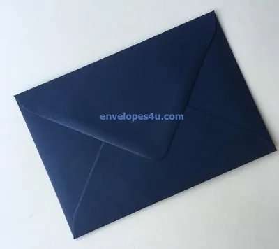 Premium Navy C6 / A6 114x162mm Envelopes 135gsm Diamond Flap Invitation Wedding • £1.95