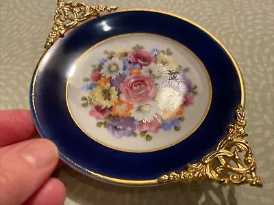 Antique T Limoges Porcelain Rose Floral Hand Painted Decorative Dish French • $22.50