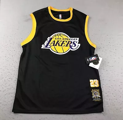 Los Angeles Lakers Jersey Mens Large Black #23 LeBron James NBA Tank Top NWT • $45.34