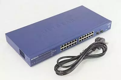 Netgear ProSafe 24 Port GS724T V3 Smart Gigabit Network Ethernet Switch • £24.94