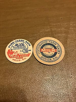 Lot Of 2 New Hampshire Milk Caps  • $2