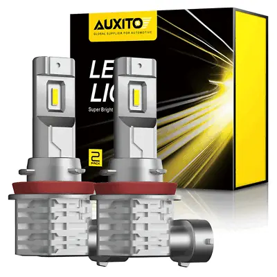 AUXITO 2X H11/H8/H9 9000LM LED Headlight Bulbs 6500K High/Low Beam Globes HID M4 • $32.99