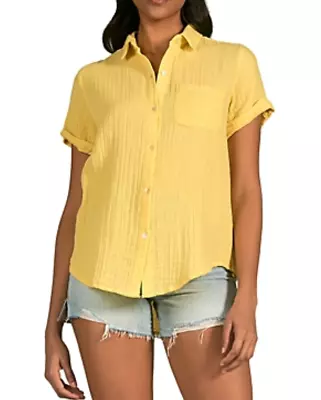 Elan Double Gaze Button Down Top 4B 753 • $14.96