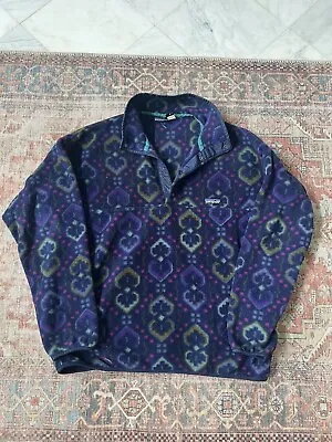 Patagonia Synchilla Snap-T Fleece Size XL - Tapestry (1994) • $159.99