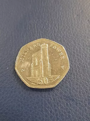 Milners Tower 50p Coin Isle Of Man 2015 • £4