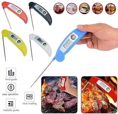 Digital Food Thermometer Meat Kitchen Cooking Temperature BBQ Turkey Milk • £2.99