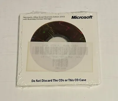 Microsoft Office Small Business Edition 2003 W/ Business Contact Manager NEW • $18