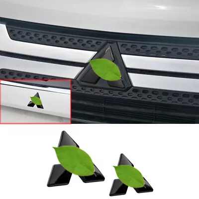 For Mitsubishi Outlander 2016-22 Gloss Black Front Rear Logo Emblem Badge Cover • $29.95