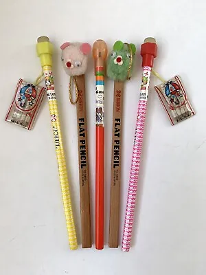 5 Vintage Ribbon Pencils Japan Flat Pencils Young Lady Bobby & Kate • $29.26