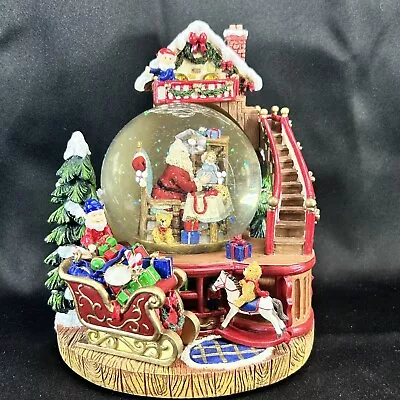 VTG 90's Santas Toy Shop Musical Snow Globe HAVE YOURSELF MERRY LITTLE CHRISTMAS • $25