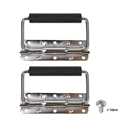 Sound Town 2-pack Spring Loaded Case Handles Stainless Chromed  (ST-RHW-18) • $13.59