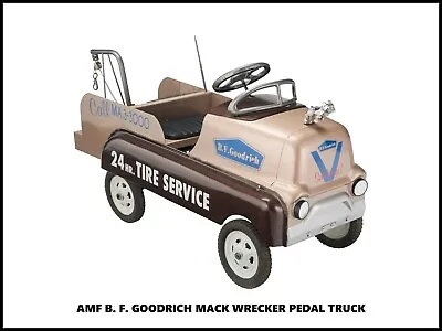 AMC B.F. Goodrich PEDAL CAR NEW Metal Sign: Mack Wrecker Pedal Truck - Cool! • $19.88