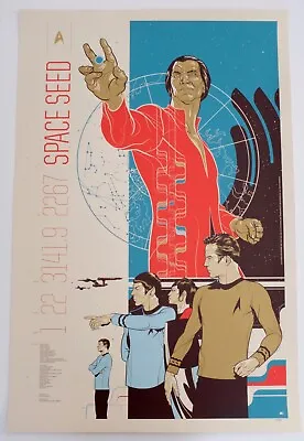 Space Seed Star Trek Mondo Poster By Martin Ansin Limited Edition Screen Print • $442.03