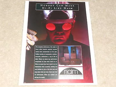 Naim 1998 Entire Line Ad 1 Page Article Frame This! Amplifier Preamp Spkr • $16.67