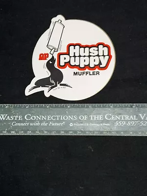 Vintage AP Hush Puppy Muffler Sticker 1970’s • $4