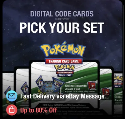 Pokemon TCG Online Code Cards - Unused - Pick Your Set ⚡️ FAST CODE DELIVERY ⚡️ • $0.99