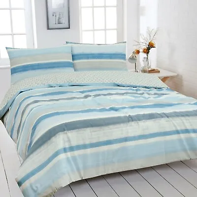 £19.99 • Buy Vantona Nautical Stripe Duvet Cover Set - Create A Coastal Haven In Your Bedroom