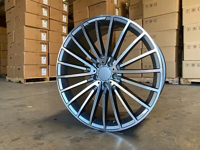 Graphite 20x8.5 / 20x9.5 Wheels Fit Mercedes S600 S550 S65 20 Inch Rims Set 4 • $942