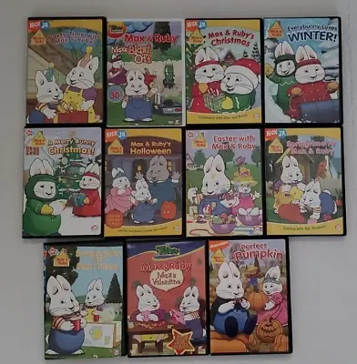 Max & Ruby Lot Of 11 DVDs Nick Jr. Nickelodeon Spring Summer 16 Hours Screentime • $44.95