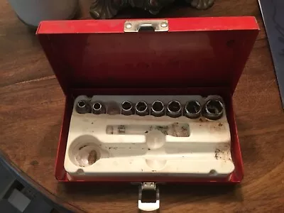 Stanley Professional Socket Set & Metal Case 1/4 Inch Drive No Socket Wrench • $10