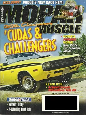 Mopar Muscle Magazine June 2000 Good Condition Dodge Plymouth Chrysler • $8.50
